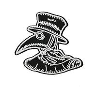 Plague Doctor Mask Schnabel Steampunk Plague Doctor's Mask Embroidered Iron on sew on Patch Emblem