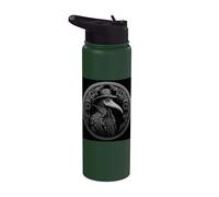 Plague Doctor Occult Gothic Pest Steampunk Black Death Stainless Steel Insulated Water Bottle