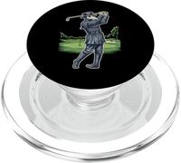 Plague Doctor Playing Golf Vintage Dark Humor Graphic PopSockets PopGrip for MagSafe