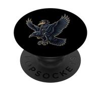 Plague Doctor Riding a Flying Raven Vintage Creepy Gothic PopSockets Adhesive PopGrip