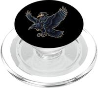 Plague Doctor Riding a Flying Raven Vintage Creepy Gothic PopSockets PopGrip for MagSafe