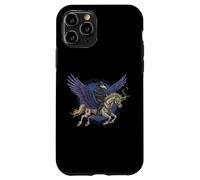 Plague Doctor Riding a Flying Unicorn Zombie Fantasy Art Case for iPhone 11 Pro