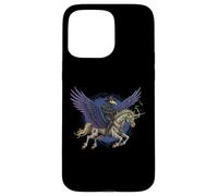 Plague Doctor Riding a Flying Unicorn Zombie Fantasy Art Case for iPhone 15 Pro Max