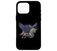 Plague Doctor Riding a Flying Unicorn Zombie Fantasy Art Case for iPhone 16 Pro Max