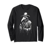 Plague Doctor Shirt Horror Death Occult Satanic Gothic Long Sleeve T-Shirt
