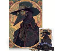 Plague Doctor Victorian 1000 Pieces Jigsaw Puzzles for Teenagers Logic Train Toy Quiet Fun Smooth Cut Lovely Gift (38x52cm)