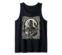 Plague Doctor with Raven Crow Medieval Middle Ages Physician Tank Top