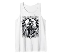 Plague Doctor with Raven Crow Medieval Middle Ages Physician Tank Top