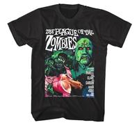 Plague of The Zombies Movie Poster Men's T Shirt 60s Hammer Horror Film Black