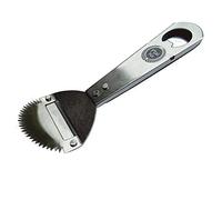 Plai Na Coconut Hand Grater Scraper Shredder Blade Meat Removal Tool Stainless Steel, Bottle Opener, Peeler