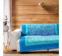 Plaid Bassetti Kerala B1 Oceanblau 135x190 cm - Blue Elegance in Cotton