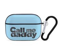 Plaid Call Me Daddy Texture Compatible with Airpod Pro Case Cover Skin with Keychain
