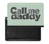 Plaid Call Me Daddy Texture Trendy Passport Holder Credit Card Cover Travel Essentials Wallet