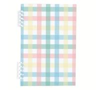 Plaid Check Tartan Notebook A5, Pink Checks A5 Notebooks, Lined Paper Spiral Notebook Lined 120Pages/60Sheets, Journal for Man, Exercise Books for Writing, Office Paper Products Women Man