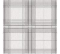Plaid Check Tartan Wallpaper Chequed Woven Linen Effect Grey White Arthouse