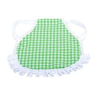 Plaid Chicken Vest Elastic Band Chicken Back Wing Protection for Hen Jacket Chicken Apron (Green)