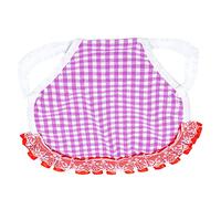 Plaid Chicken Vest Elastic Band Chicken Back Wing Protection for Hen Jacket Chicken Apron (Purple Lattice)