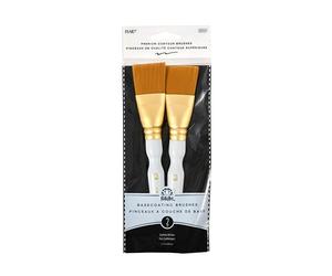 Plaid:Craft Folkart Golden Taklon Basecoating Brush Set, Other, Multicoloured