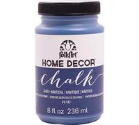 Plaid:Craft Folkart Home Decor Chalk Paint 8 Oz-Nautical, Synthetic Material, Blue, 6 x 6 x 10.7 cm