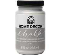 Plaid:Craft Folkart Home Decor Chalk Paint 8 Oz-Parisian Gray, Synthetic Material, Grey, 236 ml (Pack of 1)