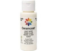 Plaid Delta Ceramcoat Acrylic Paint 2oz-Light Ivory - Opaque