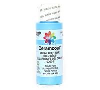 Plaid Delta Ceramcoat Acrylic Paint 2oz-Ocean Reef Blue - Opaque