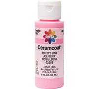Plaid Delta Ceramcoat Acrylic Paint 2oz-Pretty Pink - Semi-Opaque