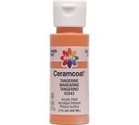 Plaid Delta Ceramcoat Acrylic Paint 2oz-Tangerine - Semi-Opaque