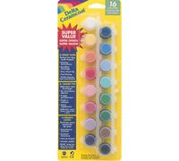 Plaid:Delta Ceramcoat Acrylic Paint Pots 16/Pkg-Vibrant, Other, Multicoloured, 4.93 ml (Pack of 16)