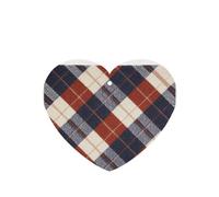 Plaid Diamond Fabric Pattern Print 4Pcs Lavender Scent Hanging Lightweight Car Scent for Car Bedroom Wardrobe Bathroom