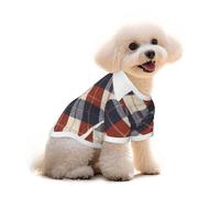 Plaid Diamond Fabric Pattern Print Pet Clothes - Cotton T-Shirts Soft Breathable Pet Apparel for Small,Medium and Large Dogs and Cats