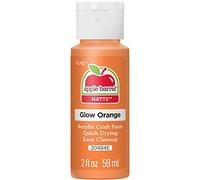 Plaid Enterprises Apple Barrel ORANGE Glow in the Dark