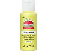 Plaid Enterprises Apple Barrel YELLOW Glow in the Dark