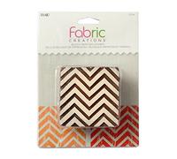 Plaid Fabric Creations "Chevron" Stamp, Resin, Brown, Medium, 6 x 6 cm