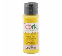 Plaid Fabric Creations Fabric Paint, Water Based Ink, Real Yellow, 59 ml