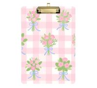 Plaid Floral Pattern Feeding Pads Plastic For Nurses Home Contractor Size 9 x 12