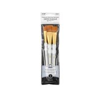 Plaid FolkArt Brush Set Soft Grip Wash 3pc