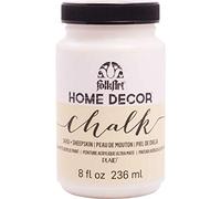 Plaid Folkart Home Decor Chalk Paint 8 Oz-Sheep Skin, Synthetic Material, White, 236 ml (Pack of 1)