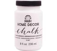 Plaid Folkart Home Decor Chalk Paint 8 Oz-White Adirondack, Synthetic Material, 236 ml (Pack of 1)