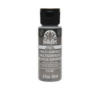 Plaid FolkArt Multi-Surface Paint | Colours Listed 2 oz. Metallic Nickel