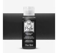 Plaid : Folkart : Paint For Plastic : 2oz : 59ml : Black Olive