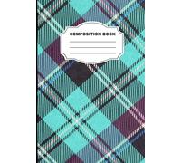 Plaid Lined Journal for Students: A5 Lined Notebook for Work & Note Taking, Aesthetic Cute for Writing, 120 Pages, 6"x9"