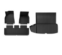 Plaid Material Liners All-Weather Car Mats Anti-Slip Trunk Mat Floor Carpets Custom For Tesla For Model S 2021-2024 car mats(Color2)