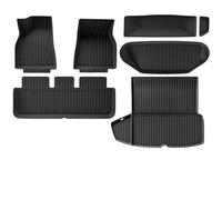 Plaid Material Liners All-Weather Car Mats Anti-Slip Trunk Mat Floor Carpets Custom For Tesla For Model S 2021-2024 car mats(Color6)