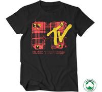 Plaid MTV Organic T-Shirt Black