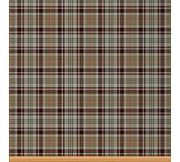 Plaid Outdoor Fabric by The Yard,Gingham Tablecloth Plaid Grid Upholstery Fabric for Chairs,Traditional Art Design Fabric for Home DIY Projects,2 Yard,(L184*W150cm) Browm Yellow