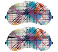 Plaid Pattern Crossing Lines Thin Stripes Dutch Velvet Sleep Shade