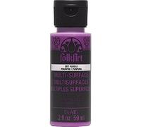 Plaid PE2977CA Folk Art Multi-Surface Neon Glow Acrylic Paint, Purple, 2 oz.
