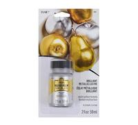Plaid PE3085 Folk Art Treasure Gold Intense Metallic Sheen Paint, Platinum, 2 oz.