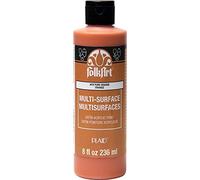 Plaid PE4676 Folk Art Multi-Surface Satin Acrylic Paint, Pure Orange, 8 oz.